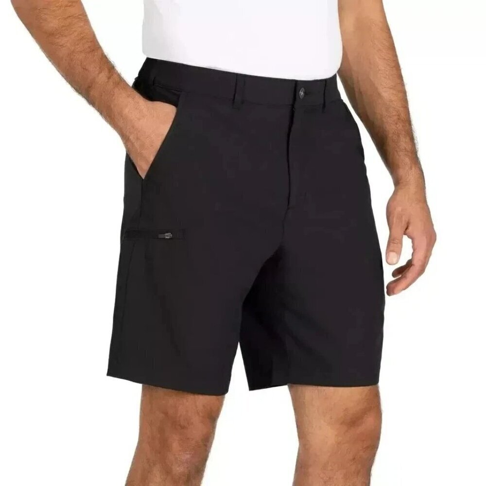 💥   Men's Size 36 Tech Shorts Black Stretch Fabric UPF 30+ Protection